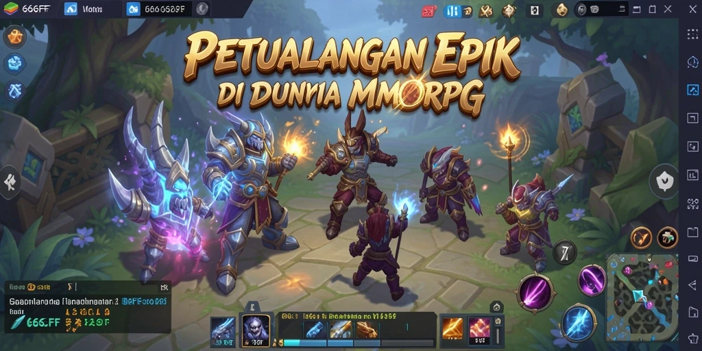 Gameplay seru dalam 666FF yang memikat dan mendebarkan.