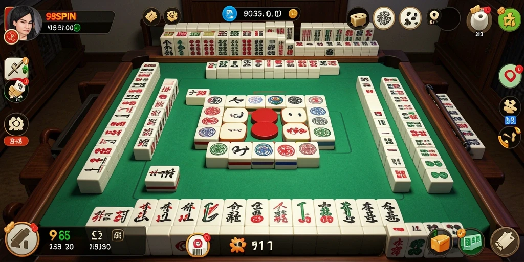 Screenshot permainan Mahjong yang menarik di 98SPIN.