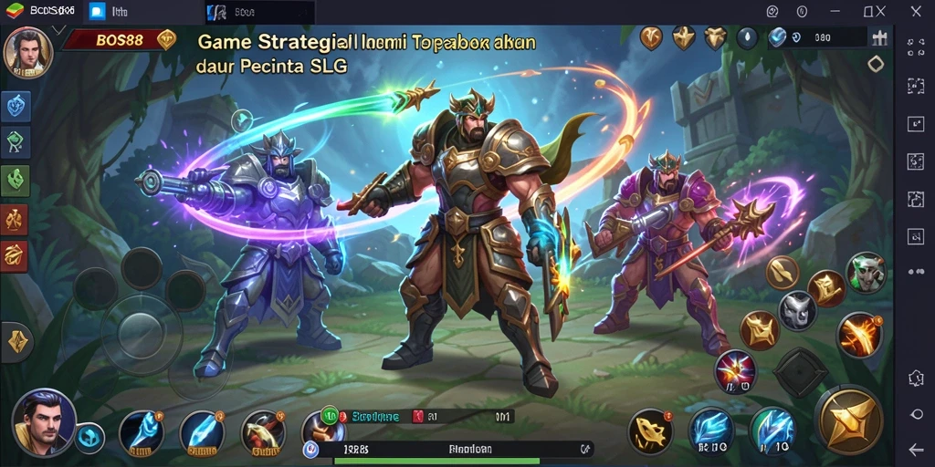 Screenshot gameplay BOS88 menampilkan aksi strategi yang seru.