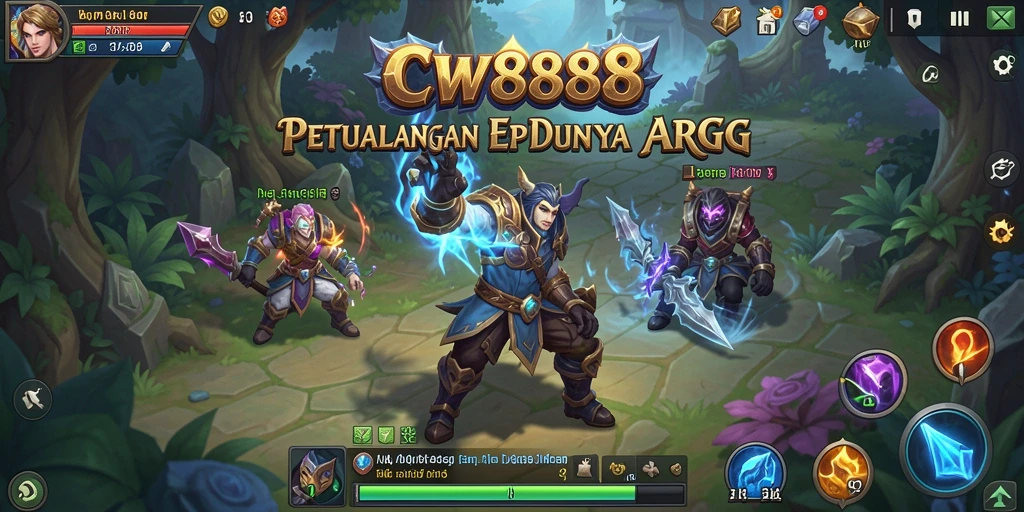 Tangkapan layar gameplay seru CW8888 dengan pertarungan epik.