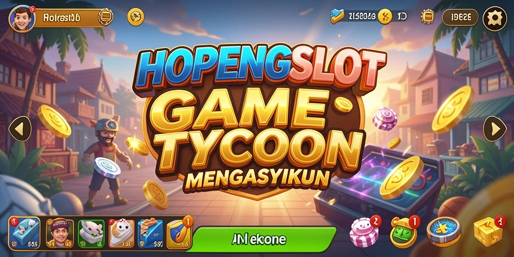 Tampilan screenshot utama HOPENGSLOT yang menampilkan gameplay Tycoon yang seru.