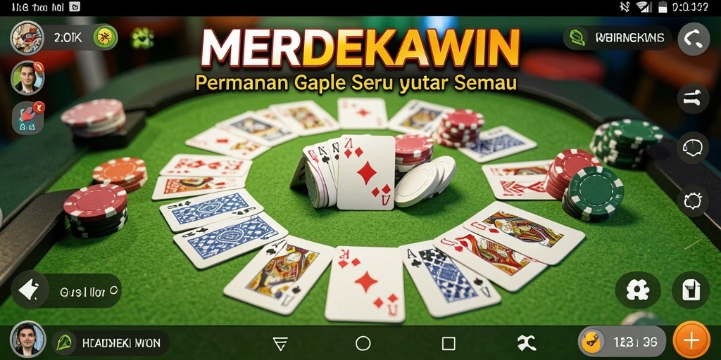 Tampilan gameplay Gaple yang seru dan interaktif.