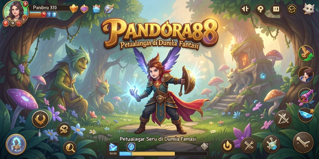 Screenshot gameplay PANDORA88 menampilkan aksi petualangan seru.
