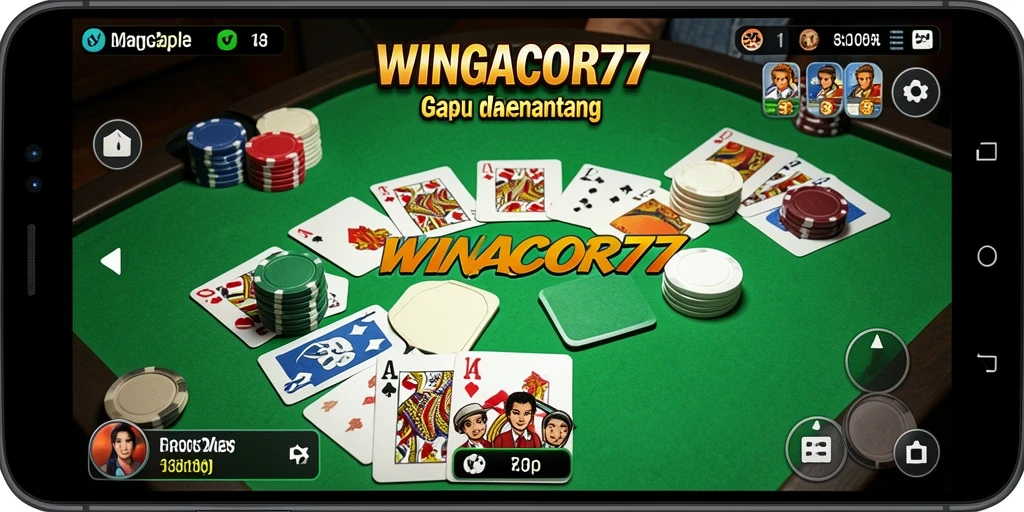 Tampilan gameplay Gaple yang seru dan interaktif di WINGACOR77.