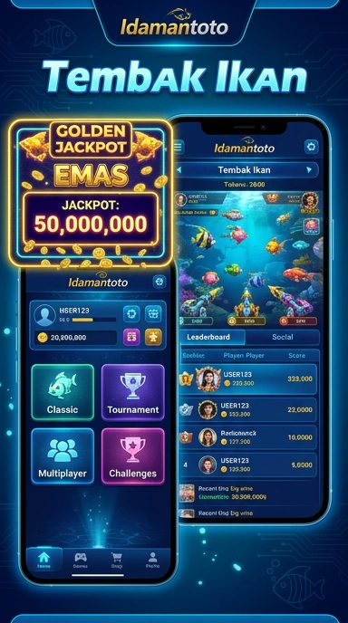 Tampilan antarmuka pengguna di idamantoto yang intuitif.